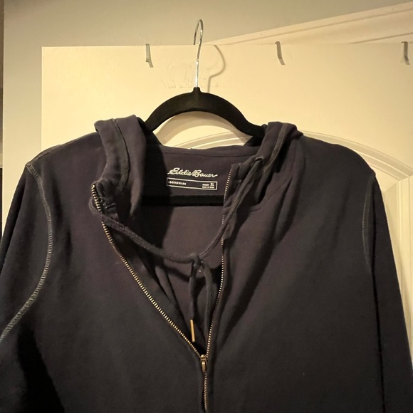 ~Eddie Bauer~ Navy Zip-Up Hoodie - Picture 2 of 7